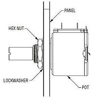 Bourns H-37-2 ວດລອກ Lock Wash Panel