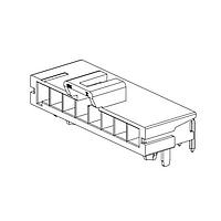 Molex 172310-4106 ຮູງຮັບ Receptacle Housing Ultra-Fit Right-Angle Header ມີກະເປົາບົດ Solder Nail, 3.50mm Pitch, ບັນດາດຽວ, 6 ວົງຈອນ, ການຄຸມຄອງ Tin (Sn) Plating, ສີທຳມະຊາດ, ສາມາດໃຊ້ Glow-Wire Capable