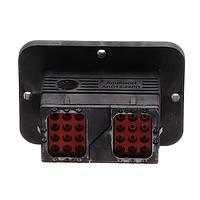 Amphenol SINE Systems ARC12-24PD ປຸ່ມສອກ 24 ຕໍ່ຕຳແໜ່ງ, ປະຕູຮັບ, ຕິດຕໍ່ດ້ວຍຫົວກະແຈ, ຂະໜາດ 16, ການແຊກດ້ວຍການສະກັດສະຍຸດສໍາລັບ Jackscrew, ກະທົບຄີ D, ມີຂອງປະຕູ, ສີດຳ