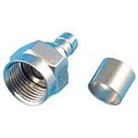 AIM-Cambridge / Cinch Connectivity Solutions 25-7010 ຕົວເຊື່ອມ F-59 CRIMP MALE ມີ 1/2" ແຫຼງ