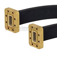 Fairview SMW90SF006-36 WR-90 Seamless Flexible Waveguide in 36 Inch Using CPR-90G Flange With a 8.2 GHz to 12.4 GHz Frequency Range