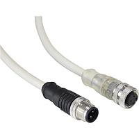 Bulgin PXPPNP12FBF04AFI006PUR ເສັ້ນສາຍອາເຊນເຊີ / ເສັ້ນສາຍອັກຊັວເຕີ M12 A-coding 4 Pins Male Straight