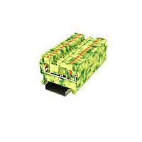 Amphenol Anytek APTS252PEYG00G ບລອກທາມິນານທີ່ລະບຸດ DIN Rail APT 2.5mm2/1-1 PE YG ຂໍ້ຕໍ່ດິນ ຊັ້ນດຽວ, 1in-1out ເຫຼືອງ-ຂຽວ