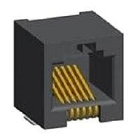 Amphenol FCI 73305-121LF ຕູ້ຕໍ່ເຊື່ອມແບບມົດູລາ / ຕູ້ຕໍ່ເຊື່ອມ Ethernet MJ HOR ESMT 6/6 H/O