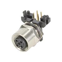 HARTING 21033214501 ມຸມຂວາ M12 A 5p fml ຕິດບົດ pcb ເກັງ, ມີການປ້ອງກັນ