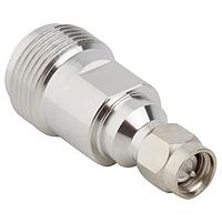 Amphenol RF 242265 ຕົວແປ RF - ລະຫວ່າງ Series N Jack ເປັນ SMA Plug Adapter, Low PIM