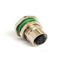 Bulgin PXMBNI12RPF04DPCPG9 ການເຊື່ອມຕໍ່ກັບແຜ່ນຫຼັງຊຸດ M12 ຕົວຕິດຕັ້ງຕົວກົງ