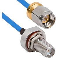 Amphenol SV Microwave FBSMA-085-MSLPSMA-060 ສາຍສະບັບ RF SMA BKHD F SMA Low Profile M 6" Cable