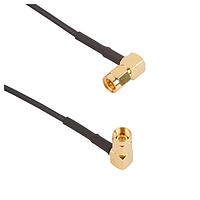 Amphenol RF 135104-02-48.00 ສາຍສັນຍານ RF SMA R/A ປລັກ ຖືກຕໍ່ກັບ R/A ປລັກ RG-174 48in