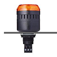 Auer Signal 813511405 ບັດເຊີ ELM LED panel mount buzzer 24 V AC/DC ສີແດງເຫຼືອງ, ສີດໍາ