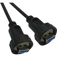 Stewart Connector 67U3AA-006-K USB 3.0 IP67 USB 3.0 ປະເພດ A ຜູ້ຊາຍ ເຖິງ IP67 USB 3.0 ປະເພດ A ຜູ້ຊາຍ 6FT