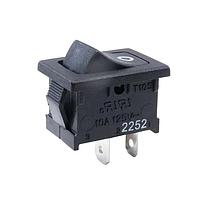 E-Switch RA111C1900 ສະຫນັບສະຫນູນພະລັງງານ Rocker Switch Rocker, SPST, ປິດ-ເປີດ, ຕິດຕັ້ງແຜ່ນ, Snap-In, ແດງ