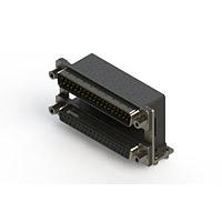 EDAC 663-037-664-049 ຕູ້ສະຫນອງ Dual Port D-Sub ມຸມຂວາ ຕູ້ສະຫນອງ Dual Port D-Sub