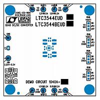 Analog Devices DC1040A-A ບອດທົດລອງຕົວຄວບຄຸມແຮງດັນໄຟຟ້າ - ຕົວຄວບຄຸມແຮງດັນໄຟຟ້າປ່ຽນສະພາບ LTC3544EUD