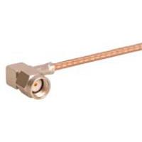 HUBER+SUHNER 16_SMA-R50-2-149/133_NH ຕົວເຊື່ອມ SMA ປັ້ນມຸມຂວາ ປຸ່ມສາຍສັ້ນ (ຜູ້)