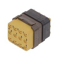 DEUTSCH - TE Connectivity DMC-M12-20PN ຕົວເຊື່ອມມີມິຕິສະເປັກ MIL ຮູບສະເລ່ຍ DMC INS P 12C 12#20 N WC