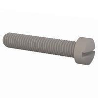 Essentra Components 011032F100 ກຸມສູກເຄື່ອງຈັກປະເພດ Fillister Slottted, ກະບອງ #10-32, ຍາວ 1