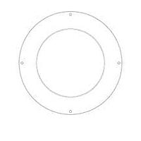 Sanyo Denki 109-1134 ປາກອອກວົງແລະປາກອອກສໍາລັບພັງລົມລົມສົງເຄື່ອງ 225mm, ສີເງິນ