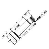 Keystone Electronics 2450 ກຸມສະກຣູ Panel 6-32 .750 SOCKET