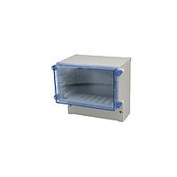 Bud Industries DCS-11901 ກະບອງປິດຝາສອງຫ່ອງ Dual Compartment Enclosure Screw-down Cover (6.3 X 6.5 X 4.8 In)