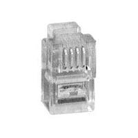Adam Tech MTP-64-U ຕົວເຊື່ອມຕໍ່ແບບມົດູລາ / ຕົວເຊື່ອມຕໍ່ Ethernet 6P4C PHONE PLUG ກະດູກທອງ