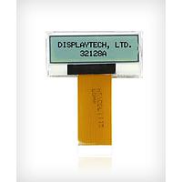Displaytech 32128A FC BW-3 ຈໍສະແດງກາຣຟິກ LCD 3V Dot sz=.242x.245 ແສງພື້ນຫຼັງສີຂາວ