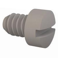 Essentra Components 010632F018 ກຸມສູດເຄື່ອງຈັກ Machine Screw Fillister Slotted Screw, #6-32 Thread, 3/16 Lg