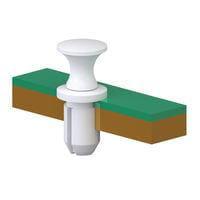 Essentra Components SLPB-2L-B ສກຣູແລະອຸປະກອນຢືດ Snap Latch Plunger, ສີດຳ