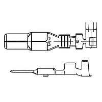 Yazaki 7114412002 ຂໍ້ຕໍ່ TERM YESC M 6.3MM UNSLD