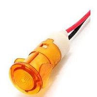 Mallory Sonalert FL1P-12QW-1-Y110V ອິນດິເຄເຕີ LED YEL 12MM SNAP 110VAC/DC