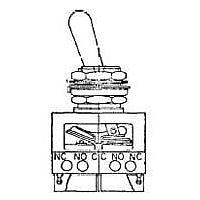 Honeywell 64AT300-3 ສະຫນັບສະຫນູນ Toggle Sw Toggle N.O./N.C. 4P 7A 250VAC 28VDC