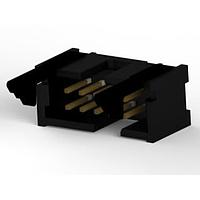 AMP Connectors - TE Connectivity 104128-1 ຫົວກາງ 10P ມີຝາກັບກັບມີລັດຊ໌ ຮູບແບບຕ່ຳ
