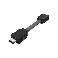 Amphenol Commercial Products ND9ACB2E0G ເຄັບເວີອຸດສາຫະກຳ Cat 6a ix, ix ເຖິງ ix, ປະເພດ A, 5.0m, 26AWG 8 WireLSZHCable, Cat6A, ທອງ 8u