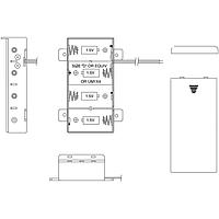 Eagle Plastic Devices 12SBH141A-GR ຕົວເຊື່ອມແບດເຕີຣີ 4D WIRES BLK ມີຝາຄຸ້ມ