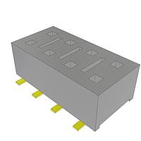 Samtec HLE-104-02-G-DV-BE ປຸ່ມຊ່ອງທີ່ມີຄຸນຄ່າຄຸ້ມຄ່າ ແລະ ມີຄວາມເຊື່ອມໄດ້ສູງ, .100" (2.54 mm) ຊ່ອງຫຼັກ