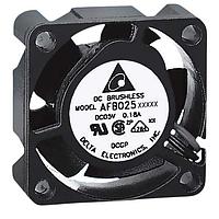 Delta Electronics, Inc. AFB02512HHAYBJ ພັງລົມ Tubeaxial Tubeaxial, 25x10mm, 12VDC, Ball, 3-Lead Wires, Lock Rotor Sensor, Tachometer