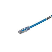 Panduit UTP6AX6BU Cat 6a ປະເພດ 6A, ສາຍຕໍ່ UTP patch cord ຄວາມໄວ 10 Gb/s ກັບ