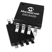 Microchip Technology 25CS320T-I/MS EEPROM 32 Kbit SPI SERIAL  w/ECC, 8-MSOP T&R, 85C ອຸດສາຫະກຳ