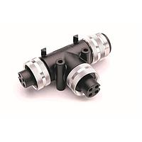 Amphenol SINE Systems P28964 ຕົວເຊື່ອມມິດຕຣິກຮູບວົງມົນ TEE TRUNK 4P 10AWG SING KEY 25A