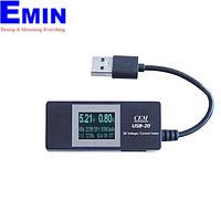 CEM USB-20 ເຄື່ອງທົດສອບແຮງດັນ DC / ປະຈຸບັນ (3~9V, 0~3A)