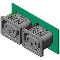 Schurter 6600.4315.21 ໜ່ວຍເຂົ້າພະລັງ AC 6600-4 ຕູ້ສະບັບຕໍ່ຕ່າງ 10A F