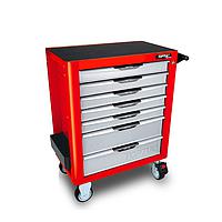 TOPTUL TCAM0702 7-Drawer Mobile Trolley (Red)