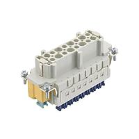 HARTING 09330062776 ອິນເຊີດ Han 6ES ຕິດຕັ້ງຄລັມປ໌ເກຈຜູ້ຍິງ (ມີ PE Press)