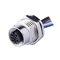 Same Sky (formerly CUI Devices) CDM1222-08A-FW-F16-050-67 ຕົວຕິດແຜ່ນສາຍຍິ່ງ M12 ຍິງ, ປະເພດບົດບາດ, ຕິດຕັ້ງດ້ານໜ້າ M16*1.5?ACode 8PIN, ນຸ່ມສະເຫຼີມທອງ, 050M