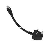 Banner Engineering LQMAC-310G ສາຍສະໄຟ AC Power Cord Cordset: Double Ended Molex to AC Plug; 3-pin Straight Female; 3-pin Right-Angle Male; 3.05 m 3x18 Black PVC Jacket; PVC Black