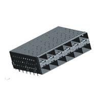 AMP Connectors - TE Connectivity 1-2007562-6 ການປະກອບກະຕ່າ SFP+assy 2x6 Sp Fing Inner LP EMI Enhanc