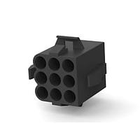 AMP Connectors - TE Connectivity 1586305-1 ຕູ້ແບັດເຕີຣີ & ປະຕູກເຊື່ອມຕໍ່ 9P.140 MNL PLG BLKHT