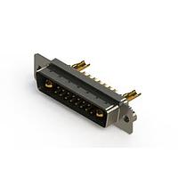 EDAC 627-17W2222-2NA ຕົວເຊື່ອມຕໍ່ Mixed Contact D-Sub Connectors Vertical Combo Dsub