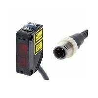 OMRON E3Z-LL61 ເຊັນເຊີ Photoelectric Laser ຂະໜາດກະທັດຮັດພ້ອມເຄື່ອງຂະຫຍາຍສຽງໃນຕົວ (Background suppression, 20 - 300 mm, NPN, M12 pigtail)