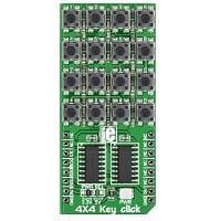Mikroe MIKROE-1889 ແຜ່ນເພີ່ມ Add-On Boards 4x4 Key click